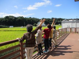 ベランダで機能訓練